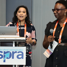 Two Seminar presenters.